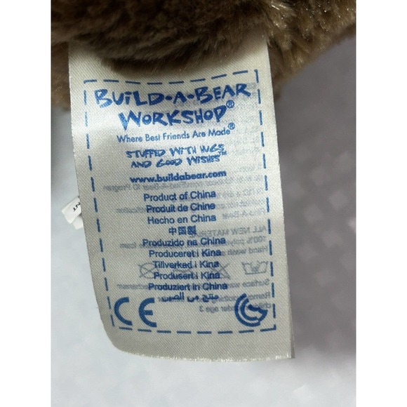 Build A Bear Teddy Bear Bearemy 15" Brown Bear Big Eyebrows Stuffed Animal Toy - Picture 8 of 10